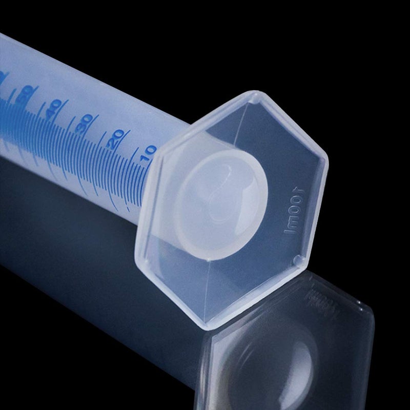 Kalevel 6pcs Polypropylene Graduated Cylinder 100ml Measuring Cylinders Plastic Graduated Cylinder Set Measuring Test Tube Clear Graduated Cylinder with Double Sided Markings, Pour Spout - Image 3